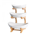 3 Tier Ceramic Fruit Basket Stand H110