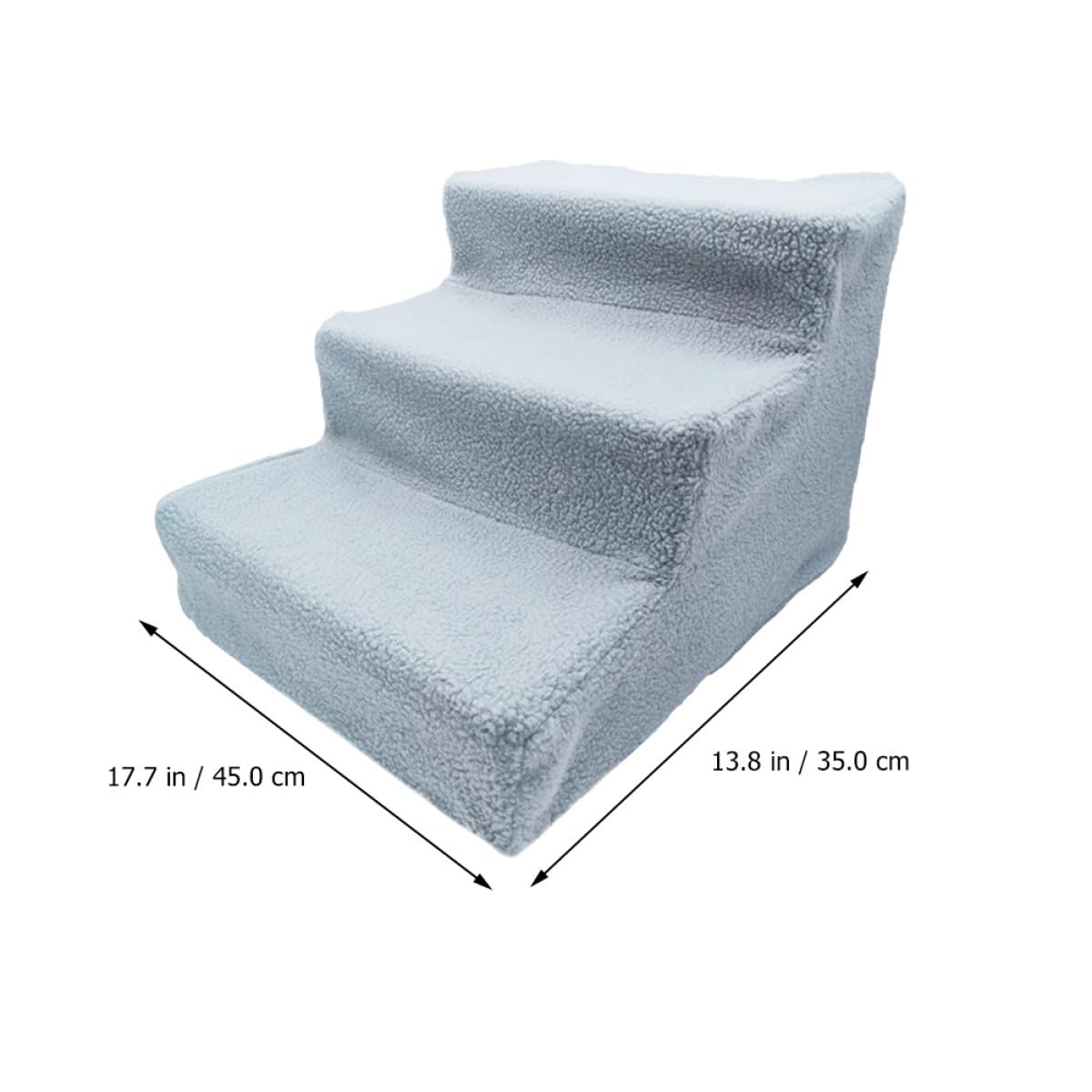 Non-Slip Gray Pet Ladder and Dog Steps A155