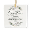 Ceramic 3-inch Square Ornament O721