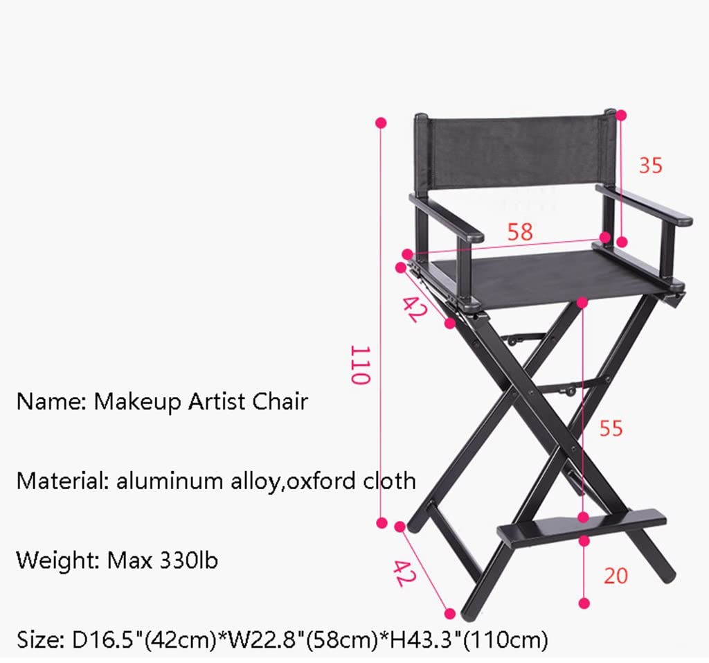 Pink Folding Aluminum Makeup Artist Chair Z6082