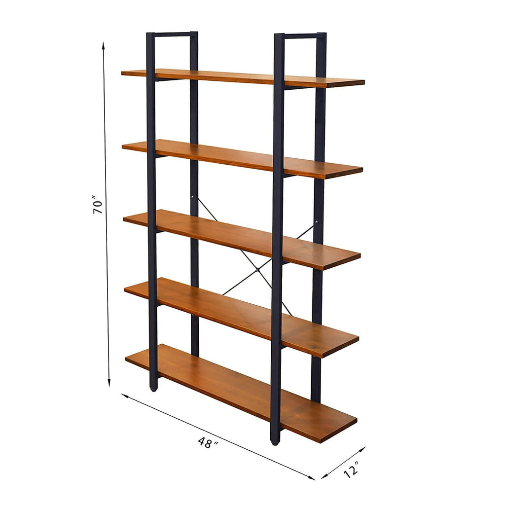Solid Wood 5 Tier Bookshelf M68324