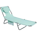 Portable Folding Beach Chair with Face Hole V45671
