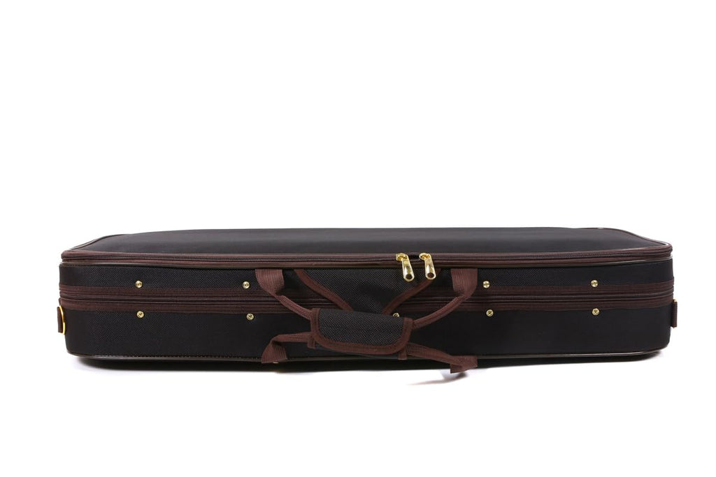 Oblong 4/4 Full Size Wooden Hard Shell Violin Case with Nylon Raincoat D956026