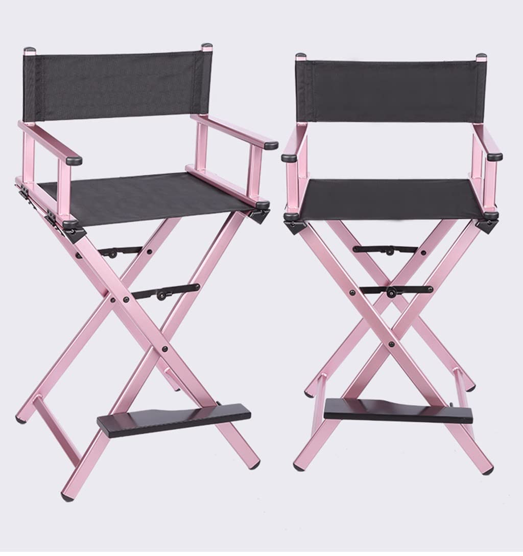 Pink Folding Aluminum Makeup Artist Chair Z6082