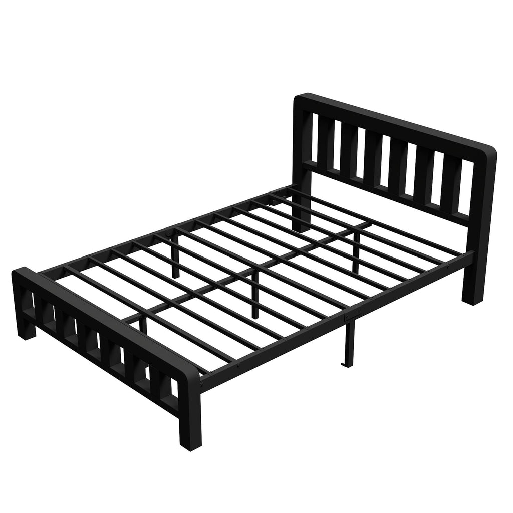 Full Metal Platform Bed Frame with USB-C Charging Station F53548