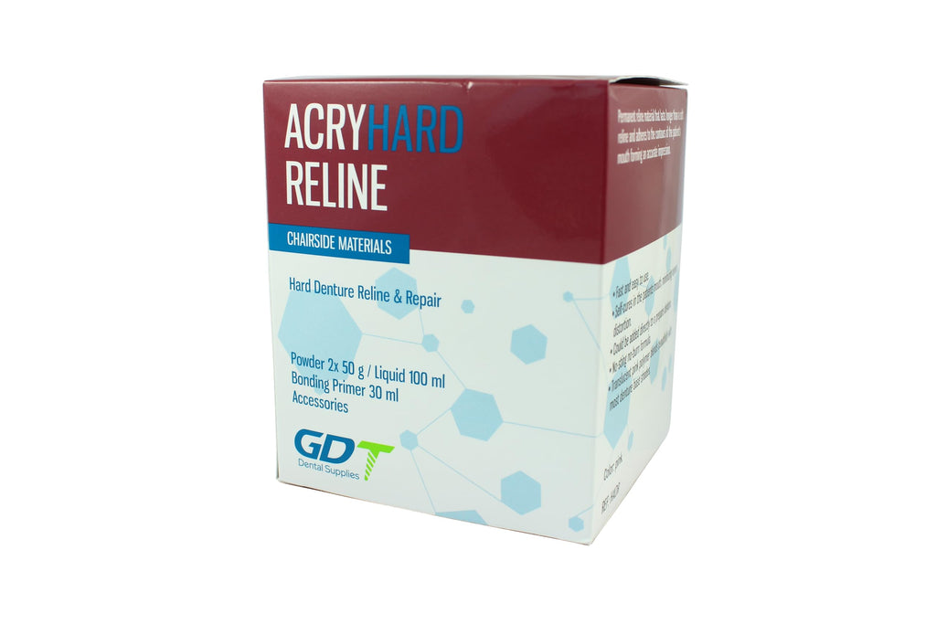 Hard Denture Reline Kit, Acrylic-Based, Self-Curing, Translucent Pink T96666
