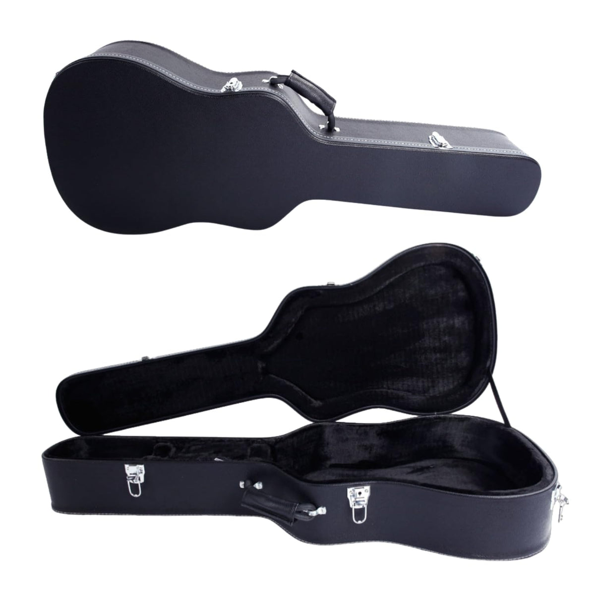 Black 41 Inch Acoustic Guitar Hard Case H375