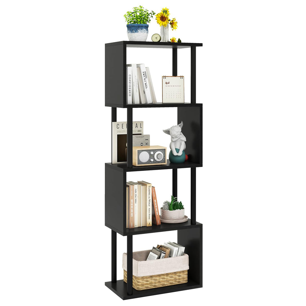 5-Tier Black Bookshelf W16135