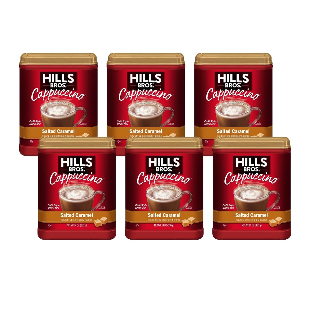Salted Caramel Instant Cappuccino 14 oz Pack of 6 P193294