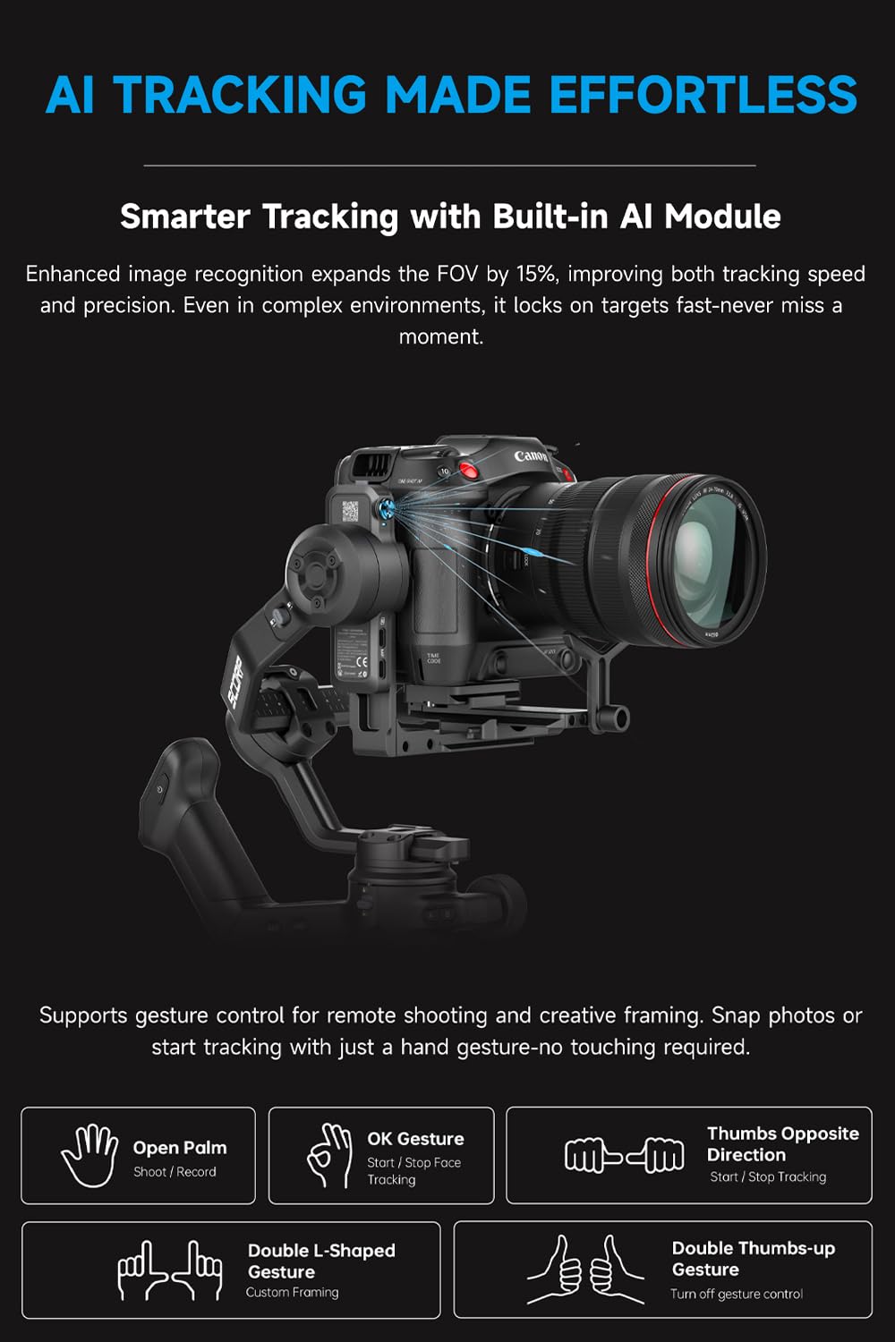 Camera Gimbal Stabilizer with Touch Screen B13501