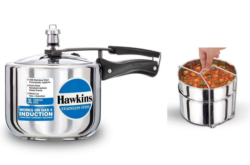Stainless Steel Pressure Cooker, 3 Litres V95105