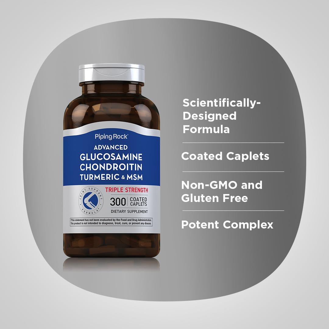 Glucosamine Chondroitin MSM Turmeric 300 Caplets R542348