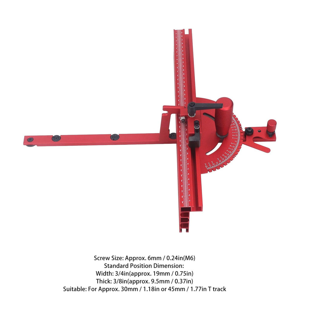 Table Saw Miter Gauge with Limit Stop V9385