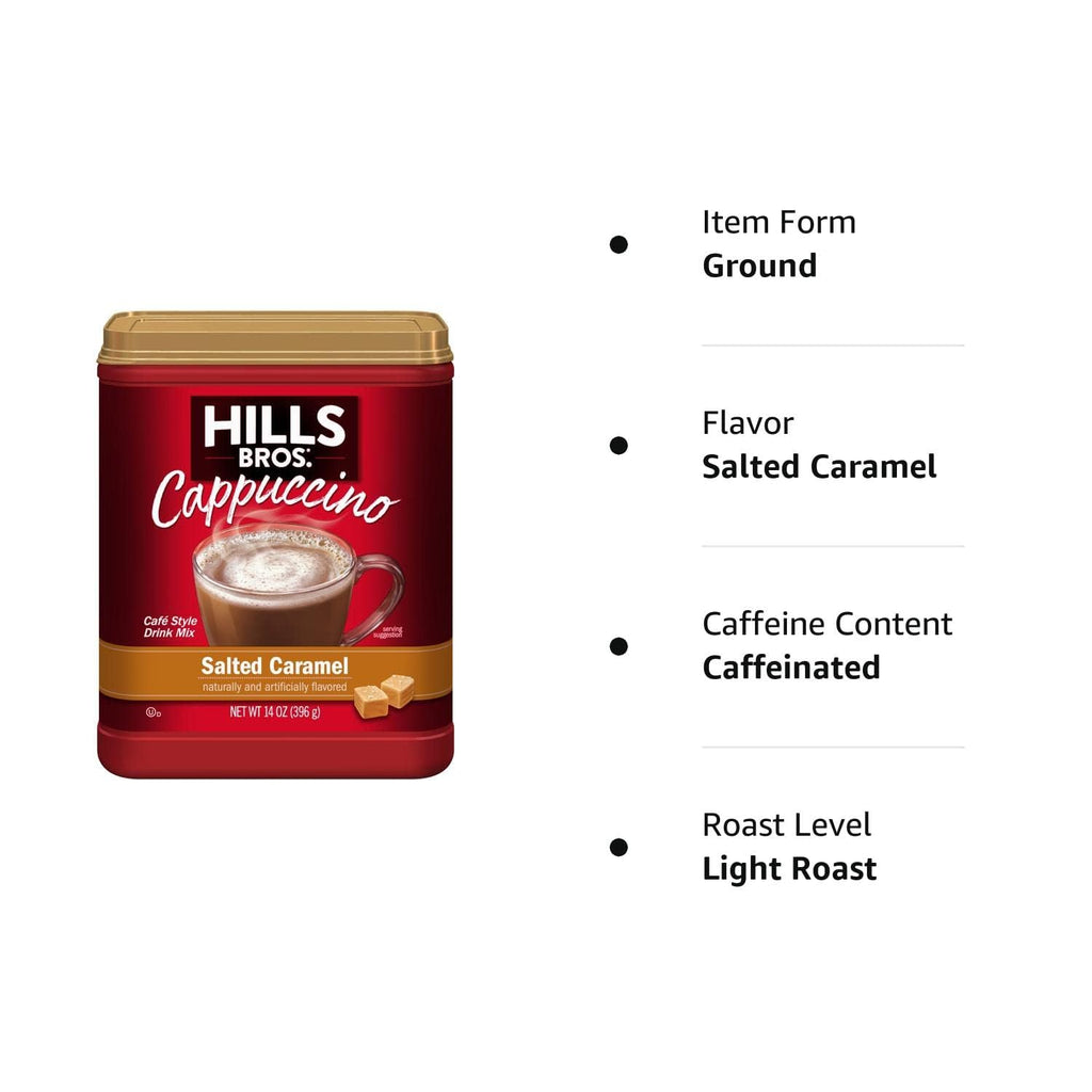 Salted Caramel Instant Cappuccino 14 oz Pack of 6 P193294