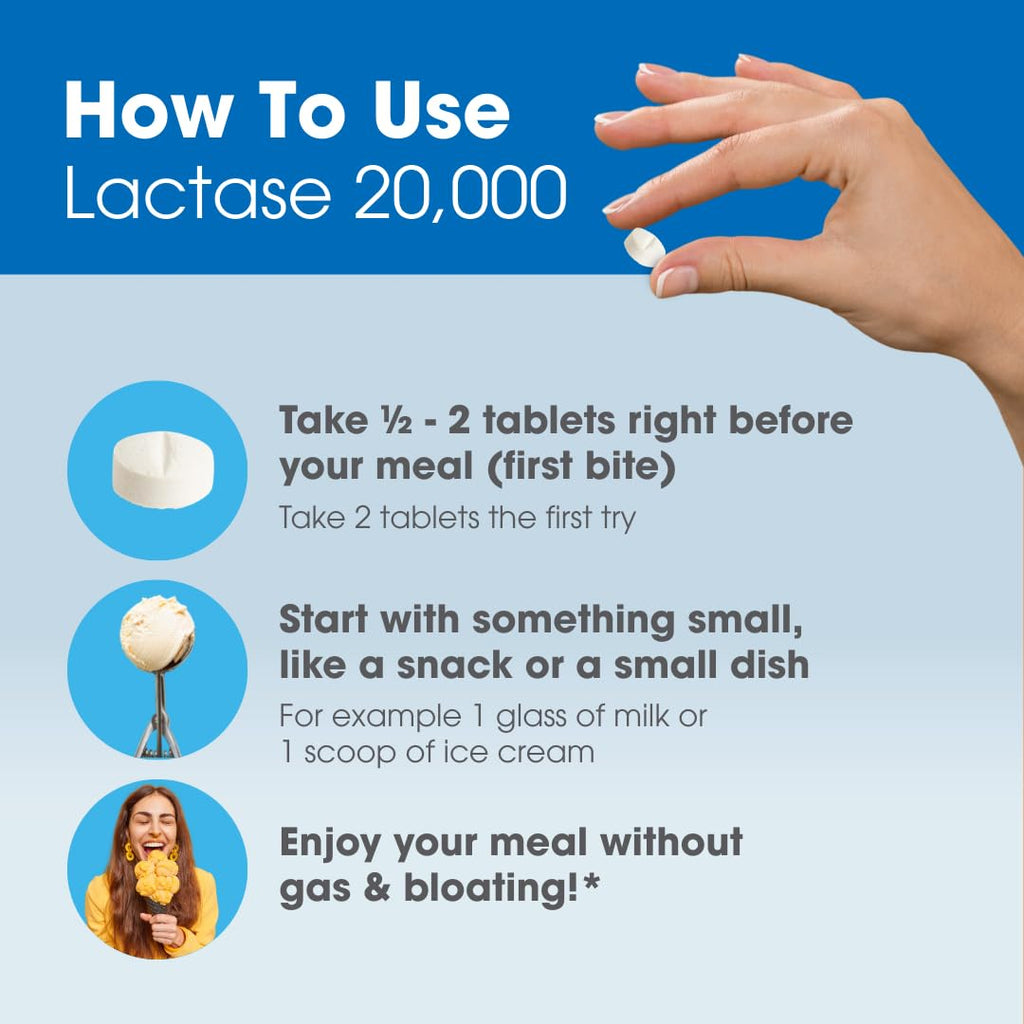 Lactase Digestive Enzymes 50 Scored Tablets O428263