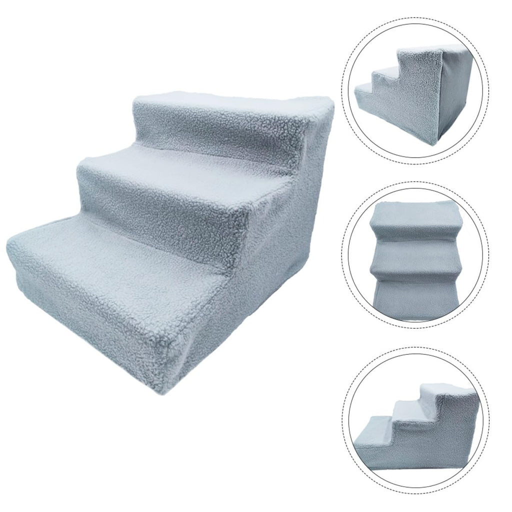 Non-Slip Gray Pet Ladder and Dog Steps A155