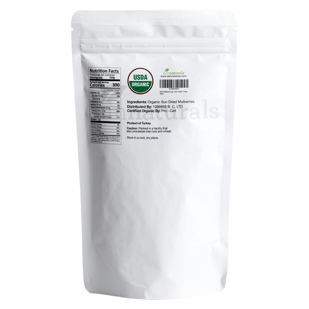 Dried White Mulberries 2 Lbs Q8008