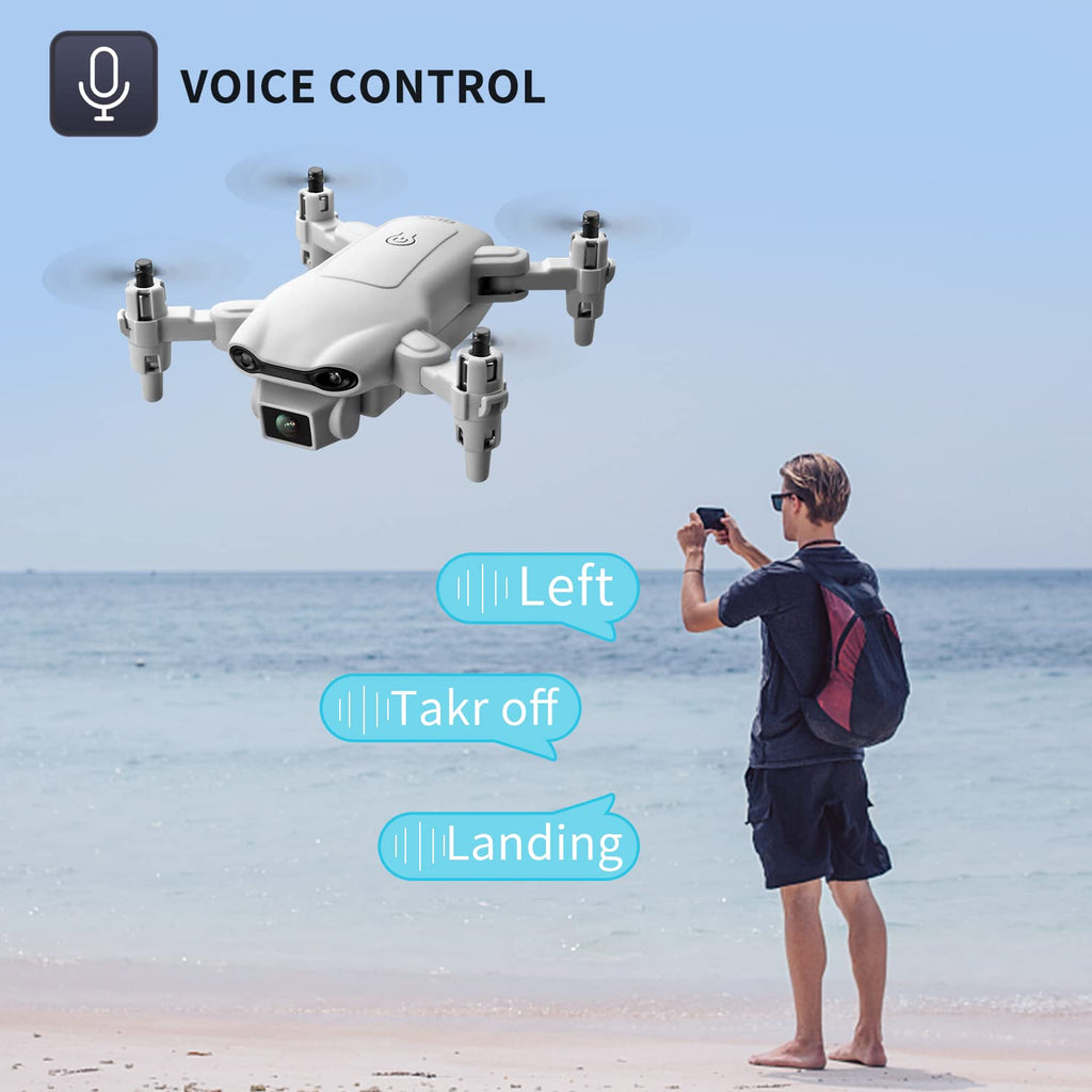 Mini Drone with 1080P HD Camera, 3 Batteries, Gray Z899476