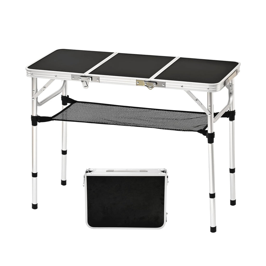 3ft Folding Camping Table with Storage Net U46462