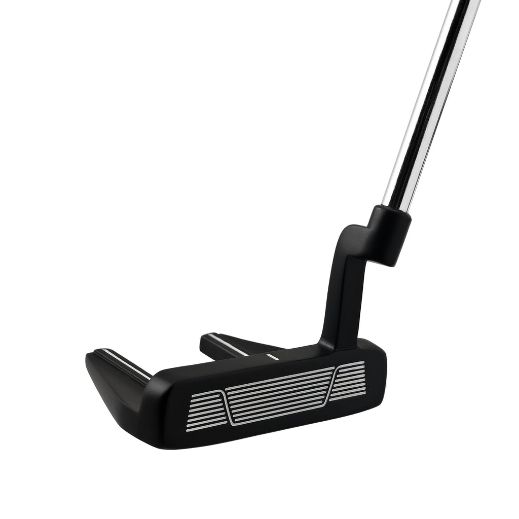 Right-Handed Matte Black Golf Putter with Aim Line & Grip F664
