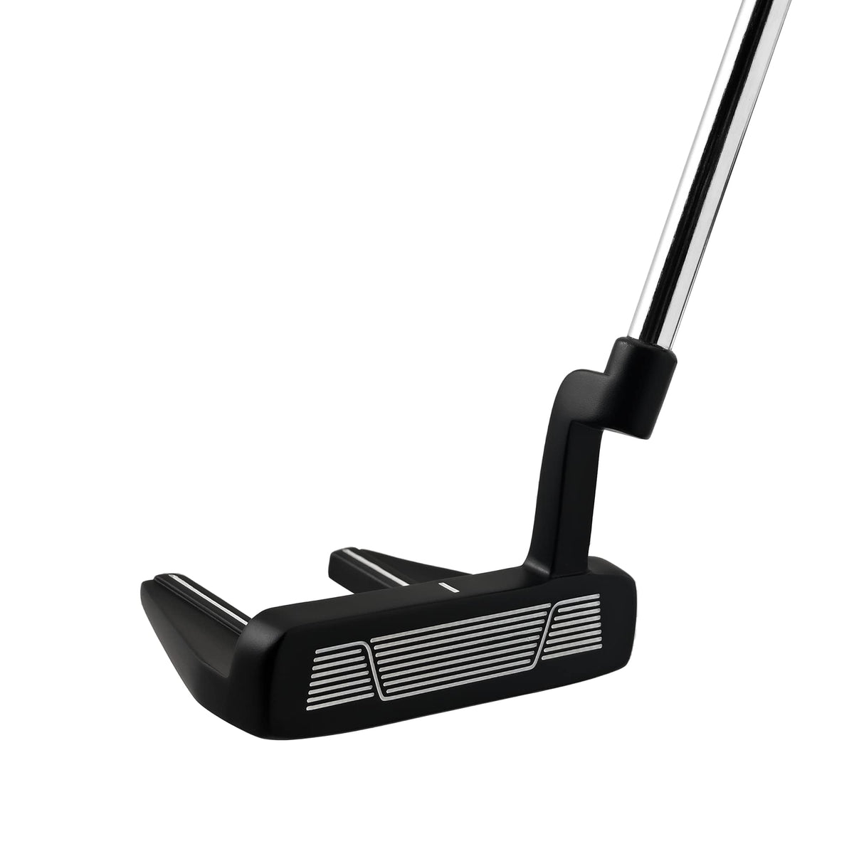 Right-Handed Matte Black Golf Putter with Aim Line & Grip F664