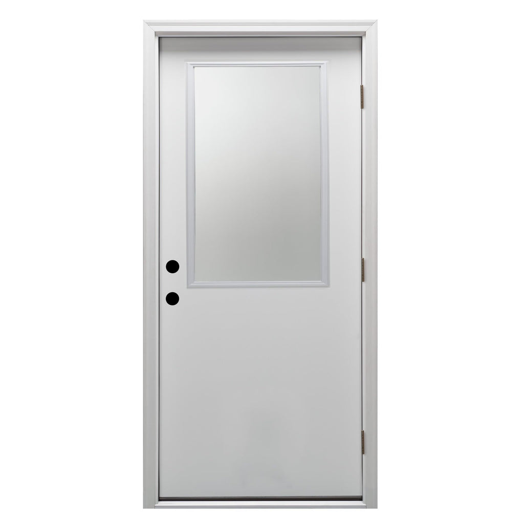 Steel Left Hand Outswing Prehung Door 30"x80" D965