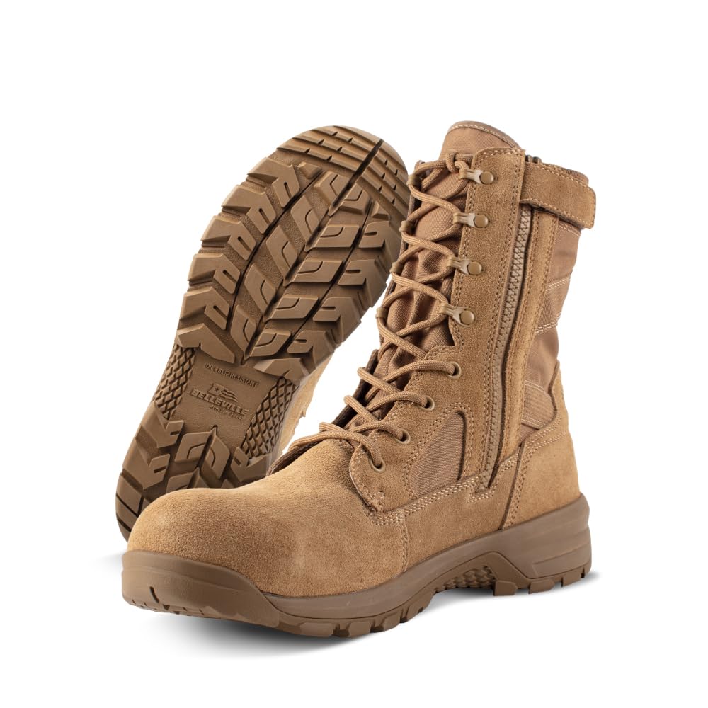 Composite Toe Leather Side Zip Tactical Boots I157723
