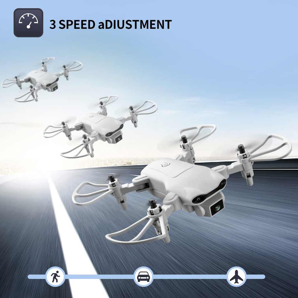 Mini Drone with 1080P HD Camera, 3 Batteries, Gray Z899476