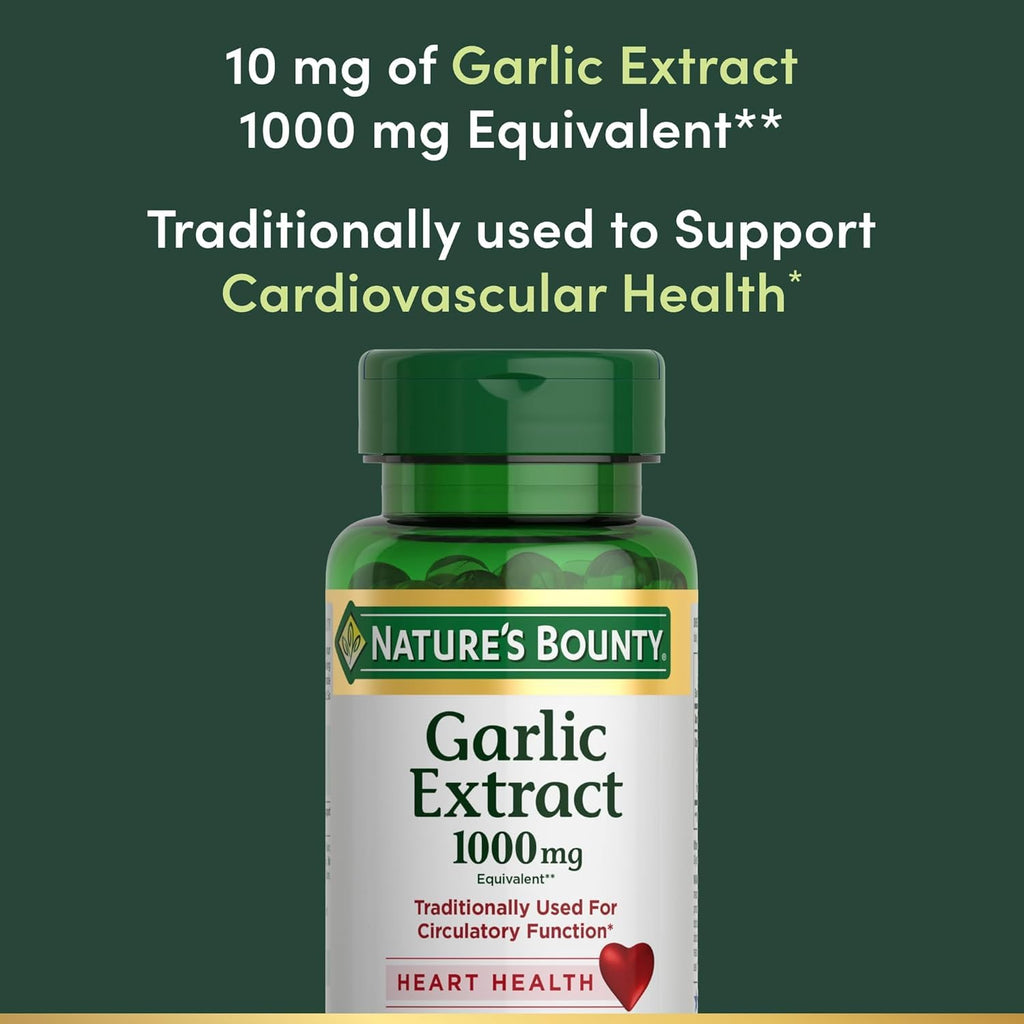 Garlic Extract Supplement, 1000mg, 100 Count W217