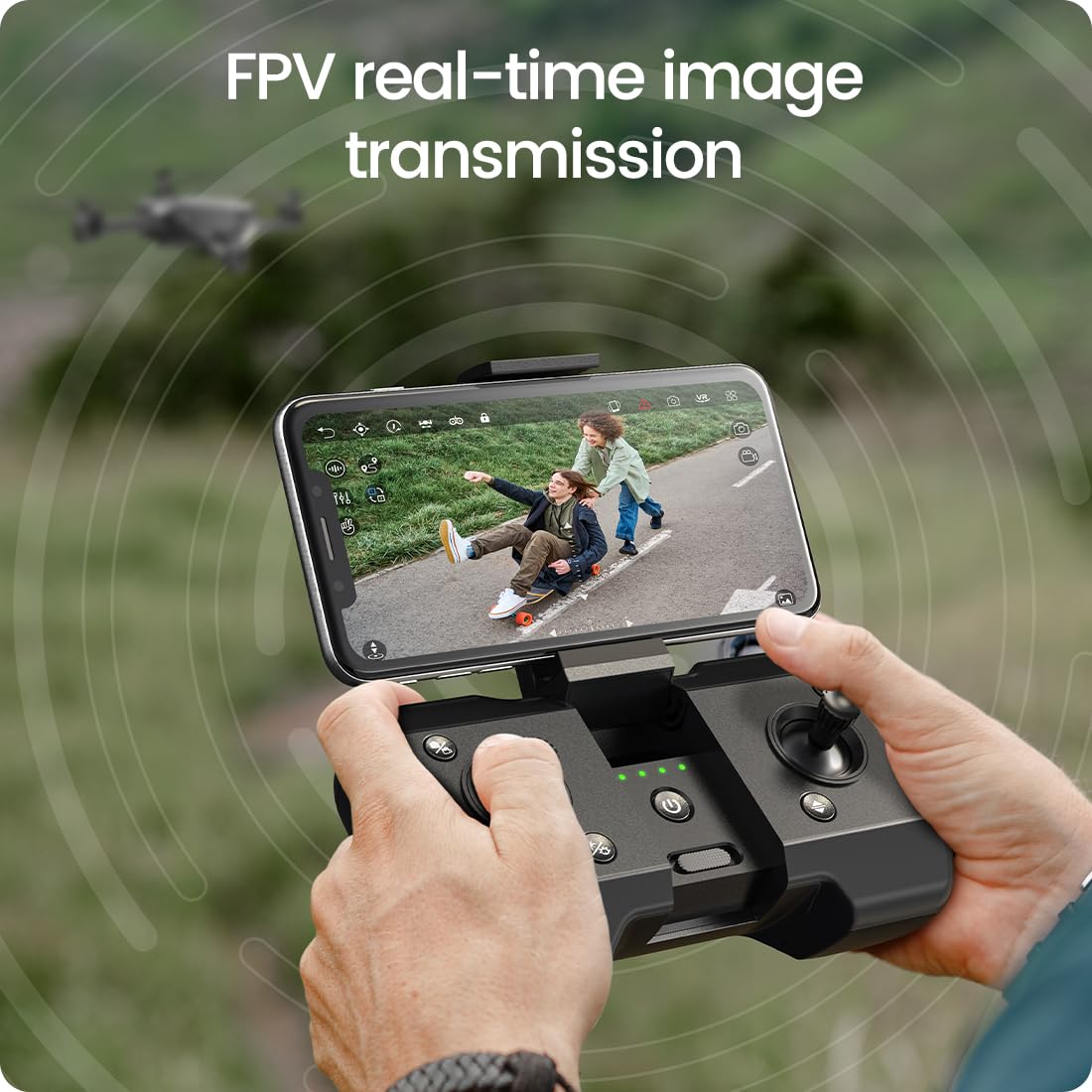 Foldable FPV Drone with 1080P WiFi Camera and Carrying Case F110