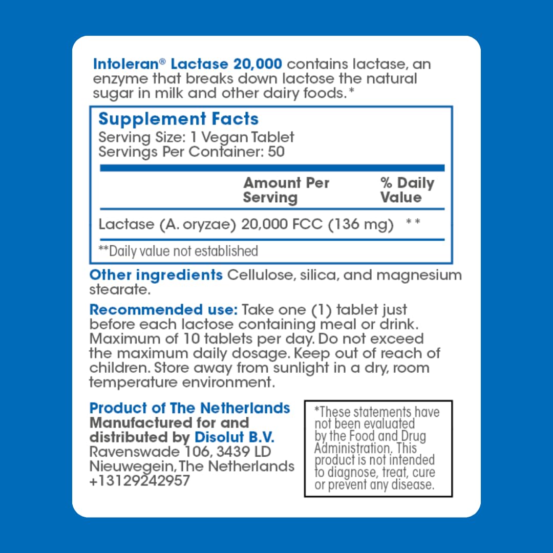 Lactase Digestive Enzymes 50 Scored Tablets O428263