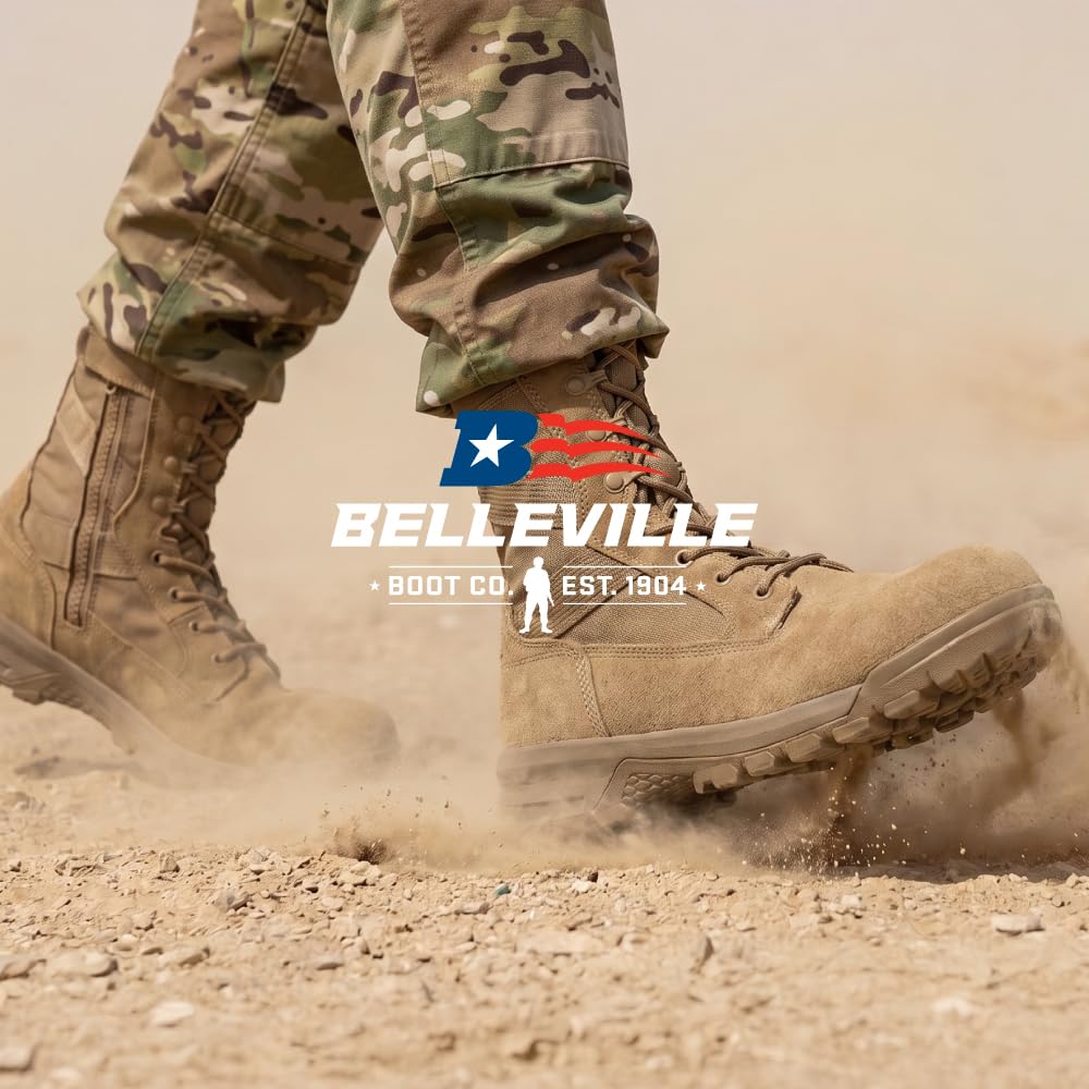 Composite Toe Leather Side Zip Tactical Boots I157723