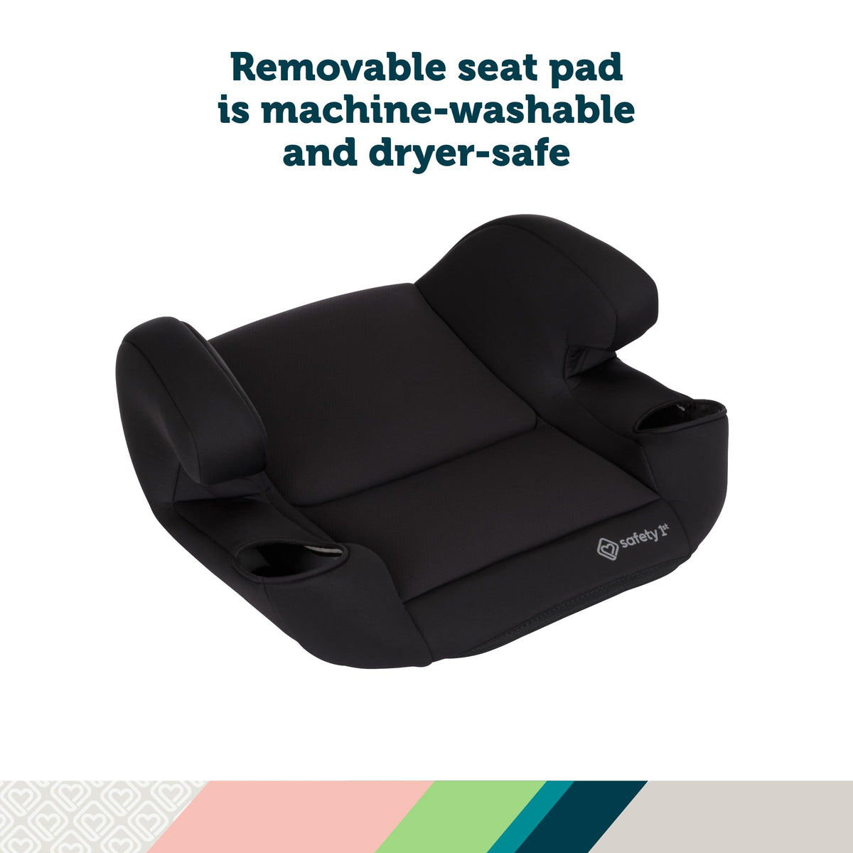 Lightweight Backless Booster Car Seat, 2-Pack, Black L191095
