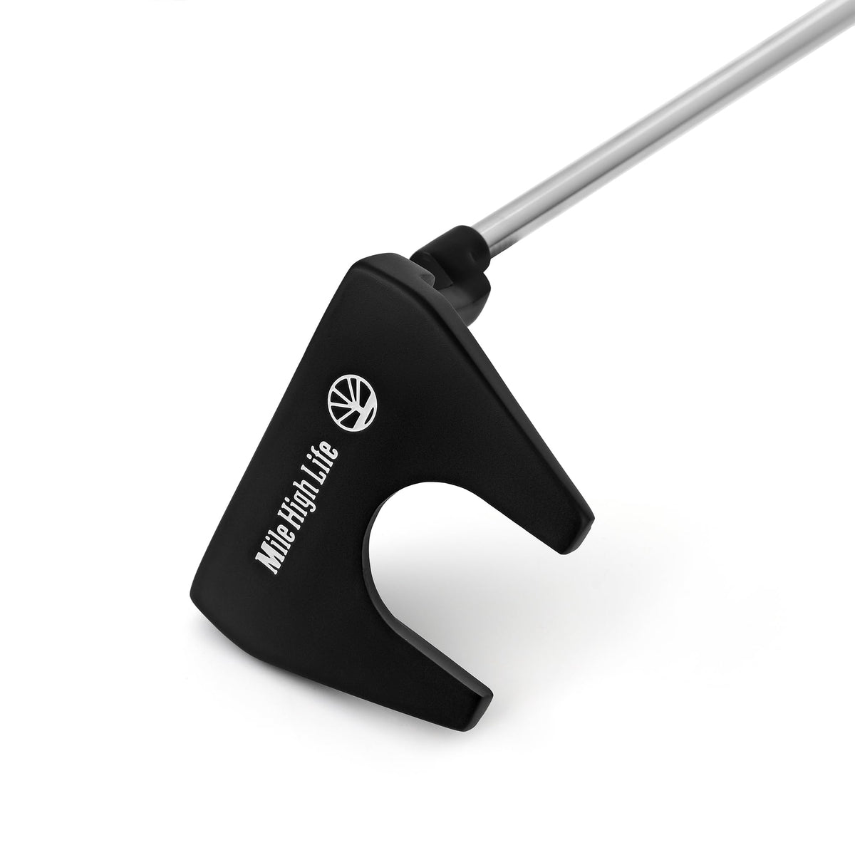 Right-Handed Matte Black Golf Putter with Aim Line & Grip F664