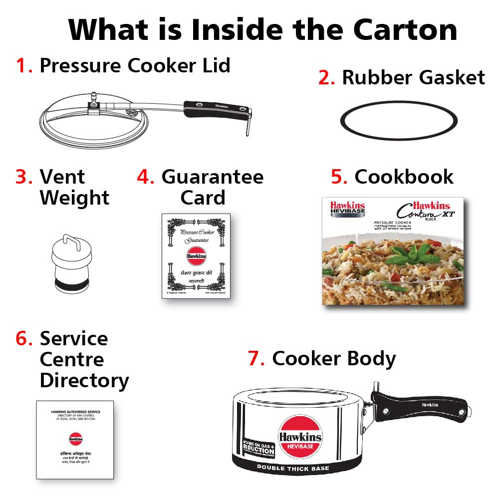 2 Litre Aluminium Pressure Cooker D907495
