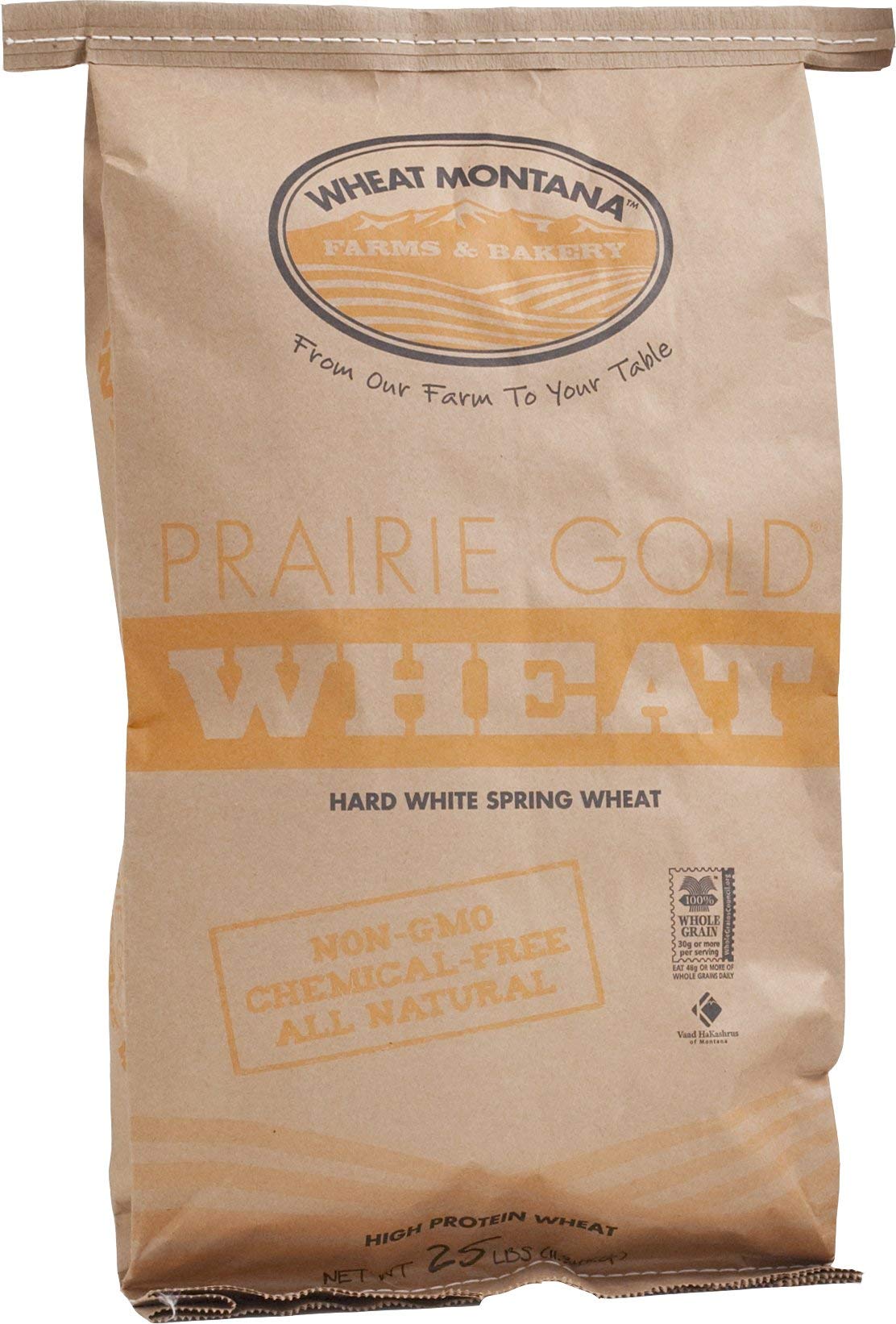 Hard White Wheat, 25 Pounds - Pack of 3 U164837