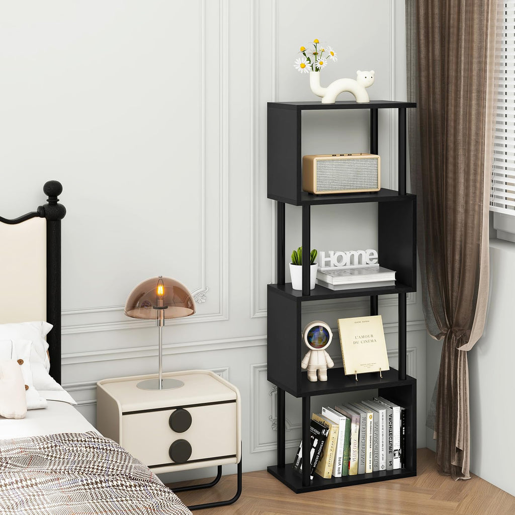 5-Tier Black Bookshelf W16135