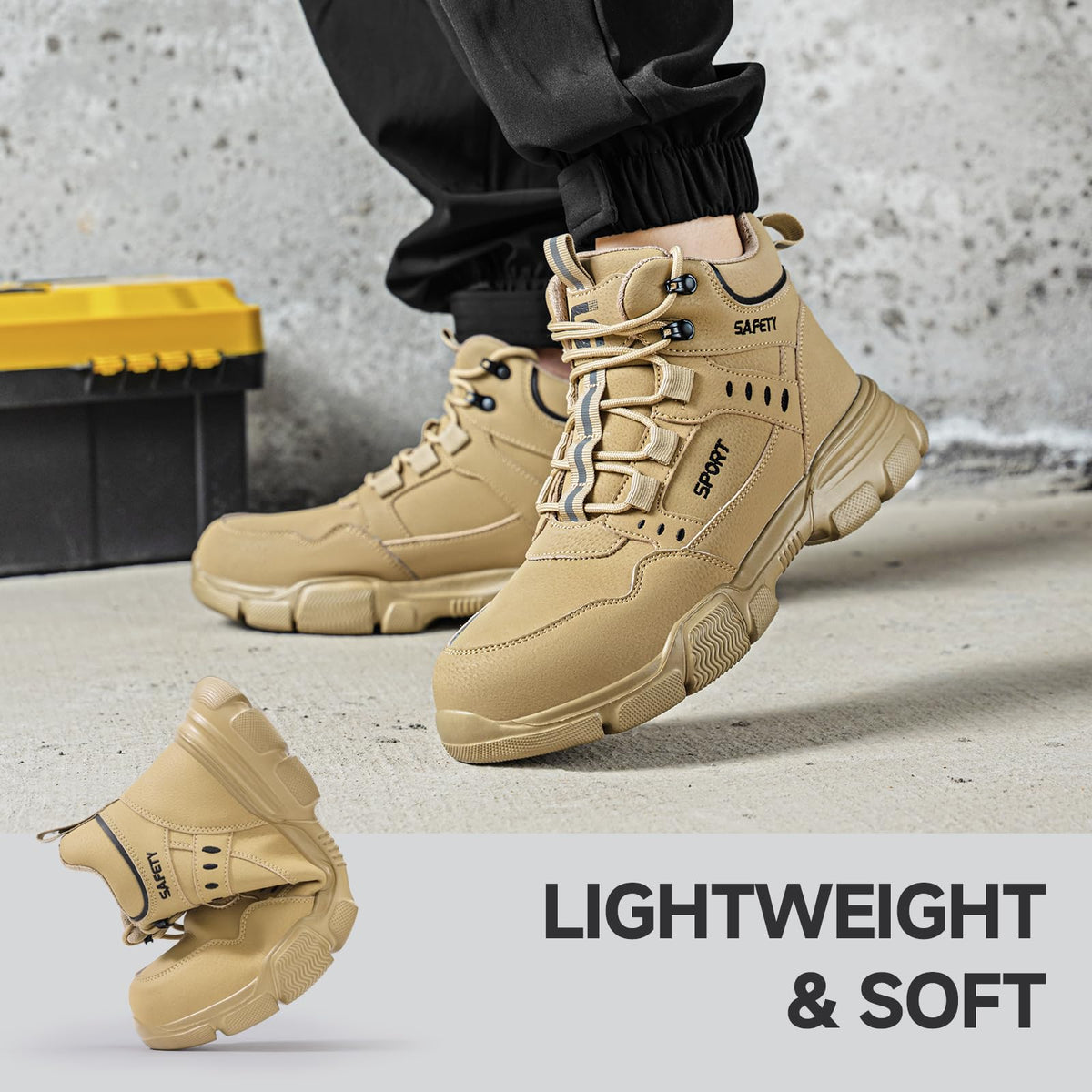 Lightweight Steel Toe Work Boots U37648