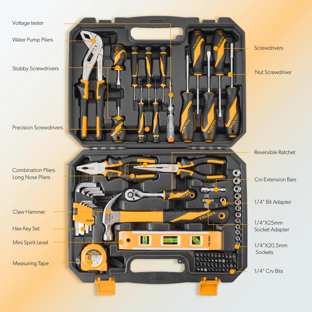 Household Tool Set with Toolbox Z23744