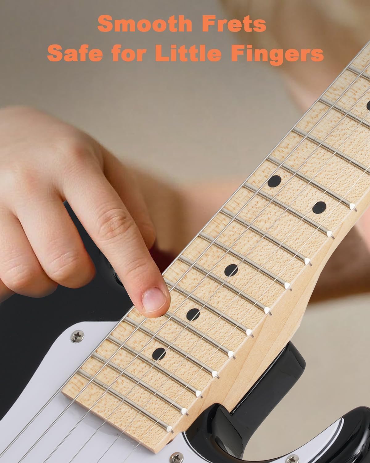 30 Inch Kids Electric Guitar Kit with 5W Amp Black C5660