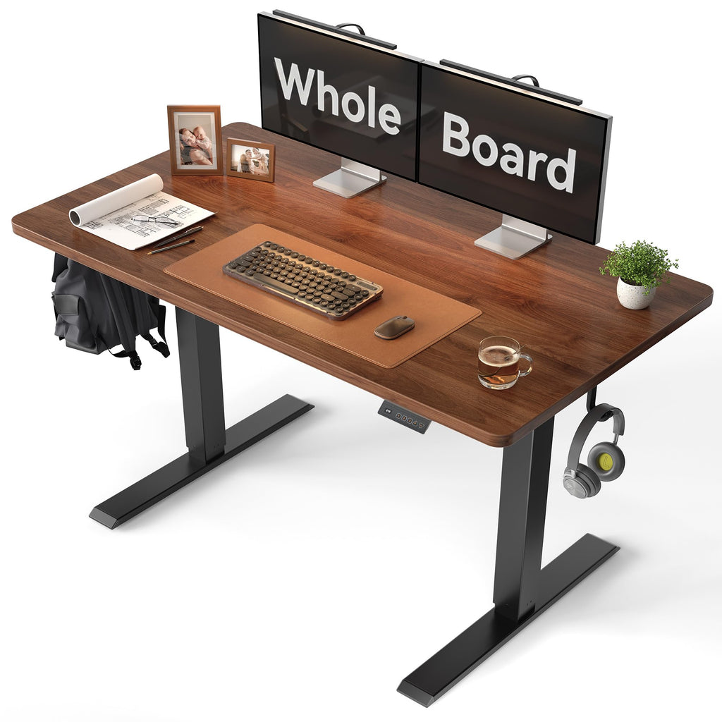 48 x 24 Black Walnut Adjustable Standing Desk Z83425