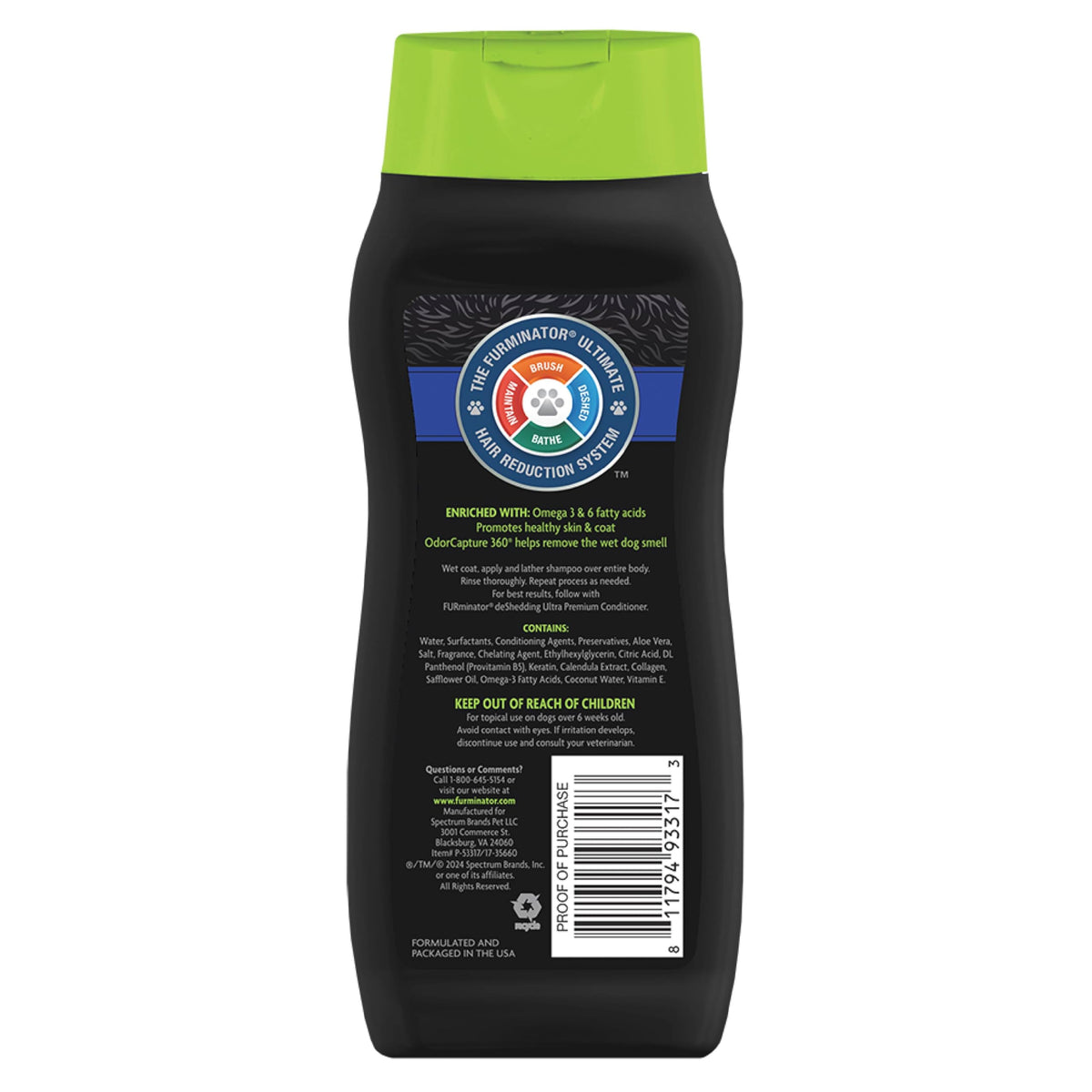 16 oz Dog deShedding Shampoo E271