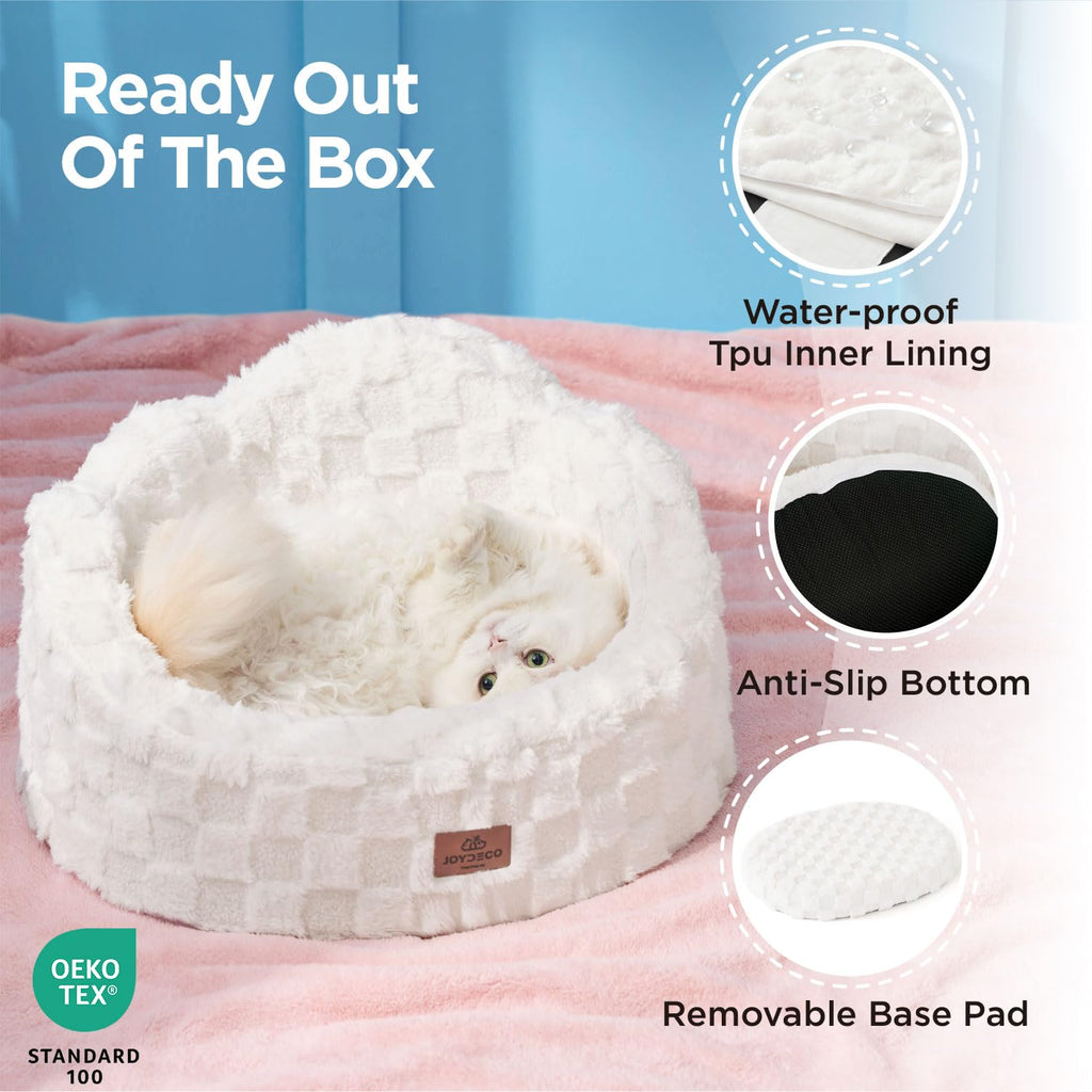 Washable Dog Bed with Orthopedic Foam White Q377