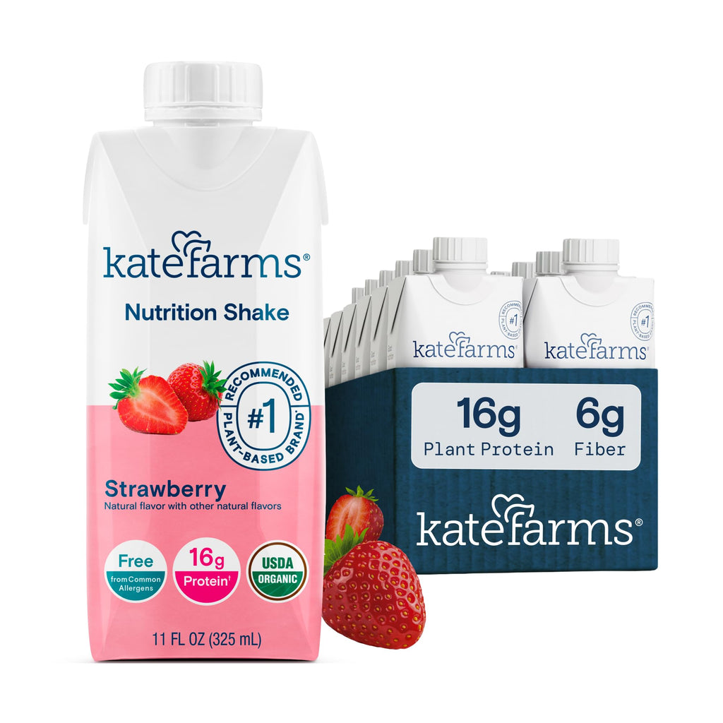 Organic Nutrition Shake, Strawberry, 16g Protein, 12 Pack Z17031