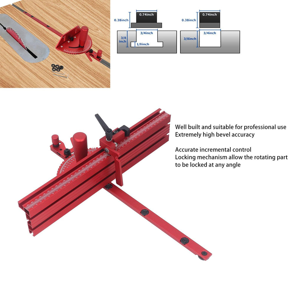 Table Saw Miter Gauge with Limit Stop V9385