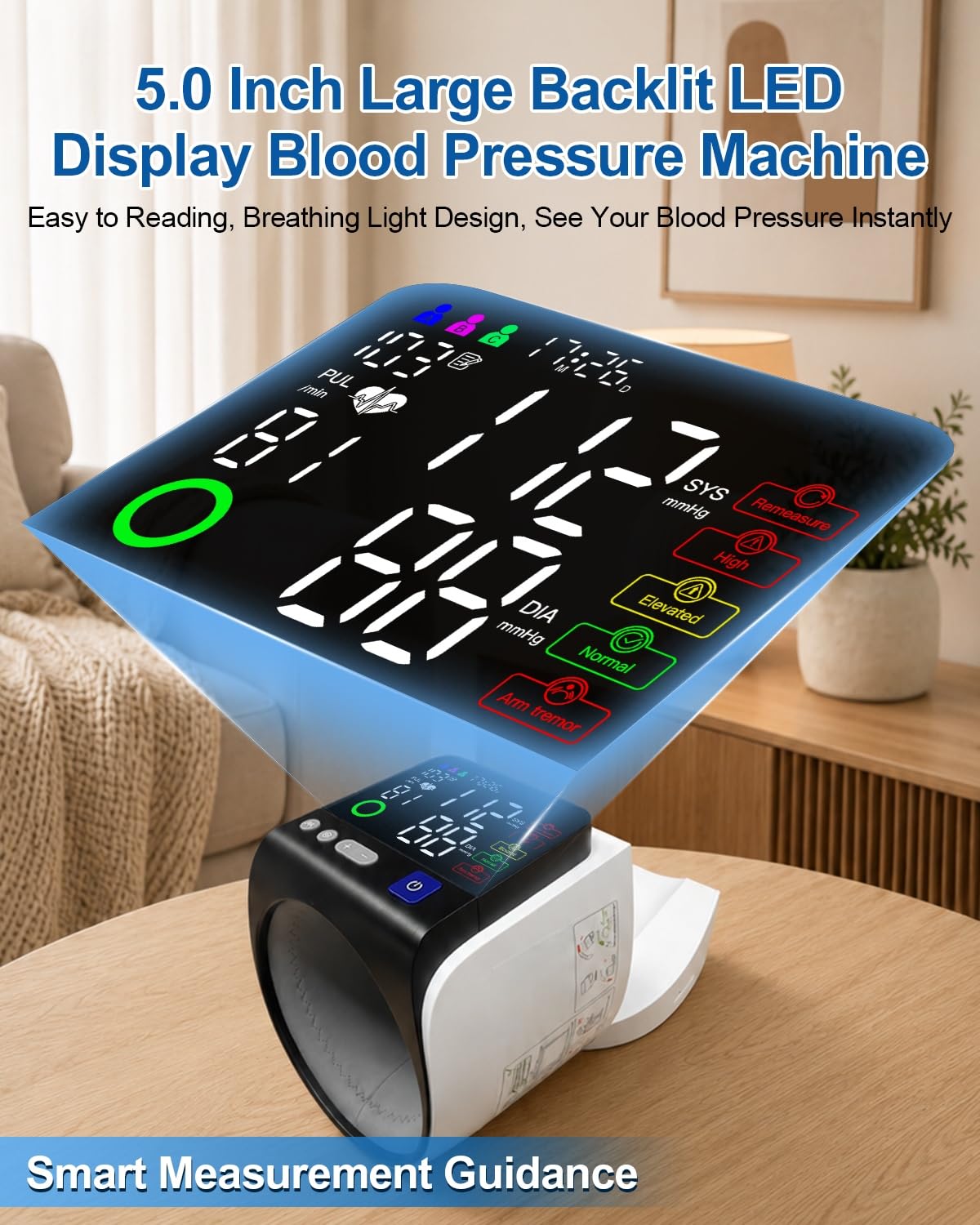 Upper Arm Blood Pressure Monitor 8.7-15.8" Cuff C417