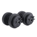40 LBS Adjustable Vinyl Dumbbell Set H6979