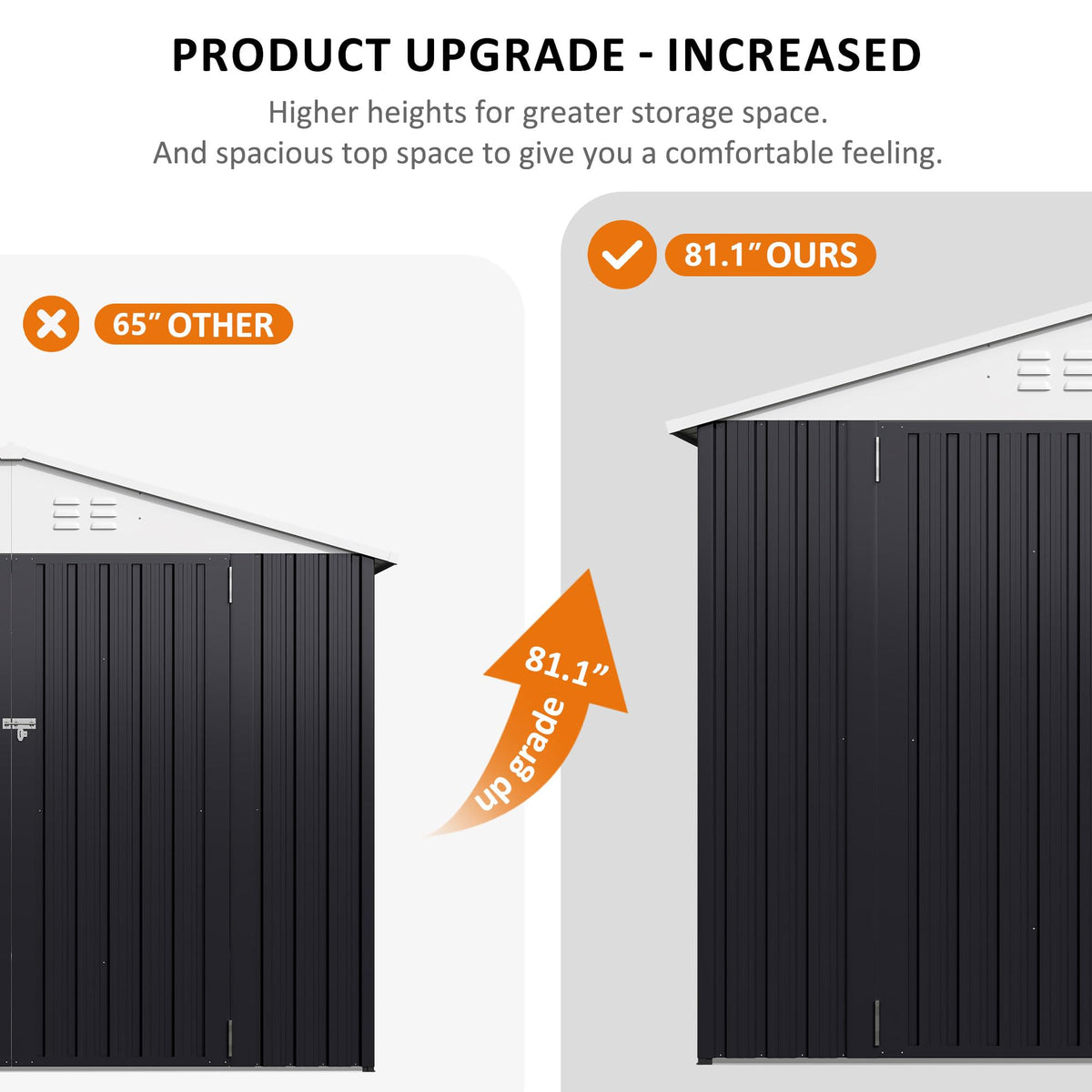 9.3x13.5 FT Outdoor Storage Shed X347