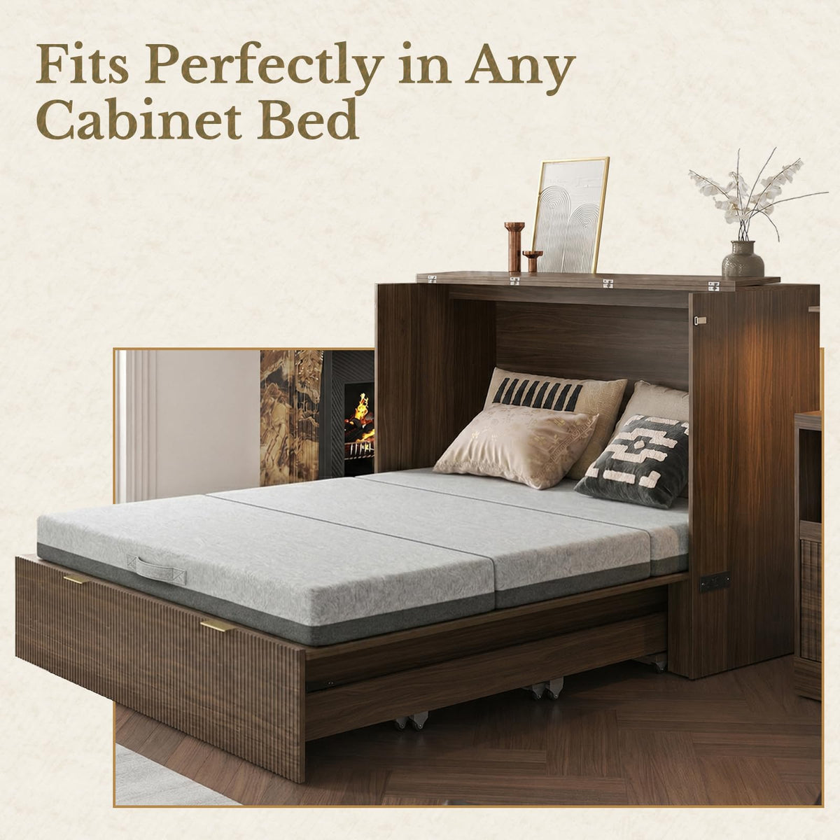 6 Inch Tri-Fold Memory Foam Mattress G9612