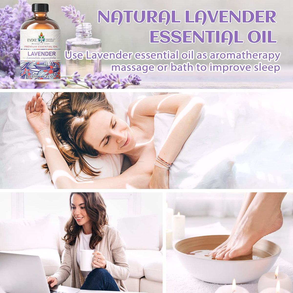 Rosemary Peppermint Lavender Essential Oil 4 Oz A138813
